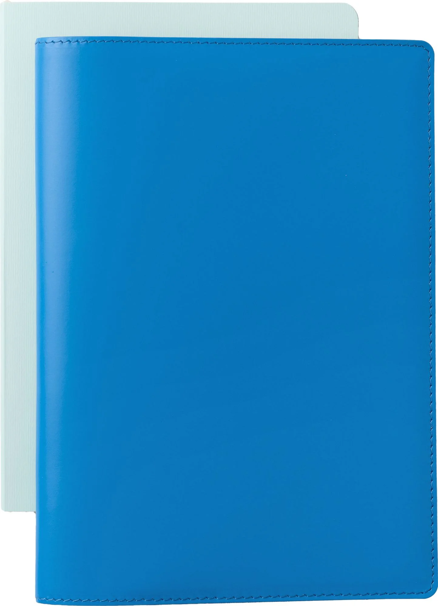 Paper Source Blue Leather Refillable A5 Journal Cover - Image 2