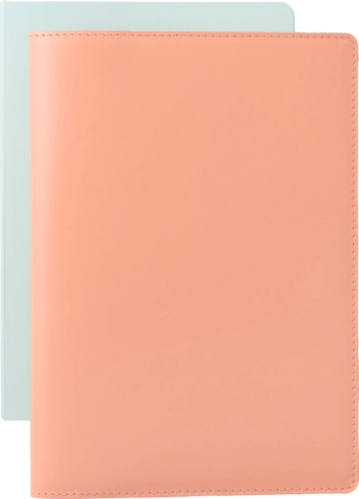 Paper Source Peach Leather Refillable A5 Journal Cover - Image 2