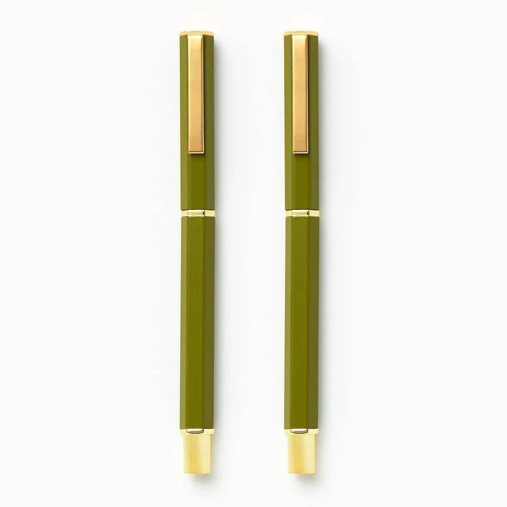 Paper Wasp Olive Ballpoint Pen S/2 - Limited Edition