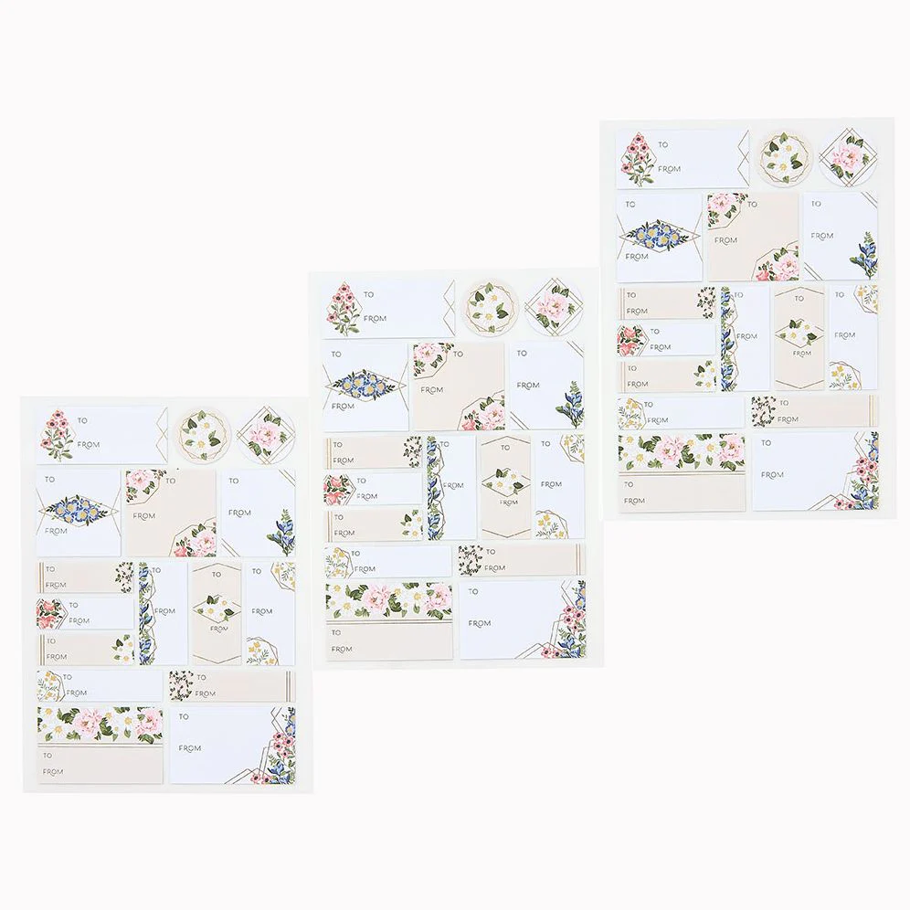 Parisian Floral Gift Labels - Image 2