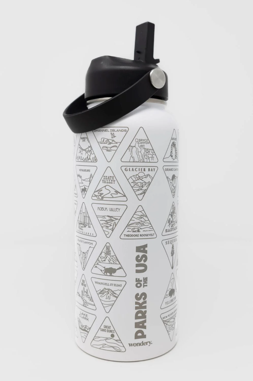 Parks of the US Bucket List Water Bottle - Image 3