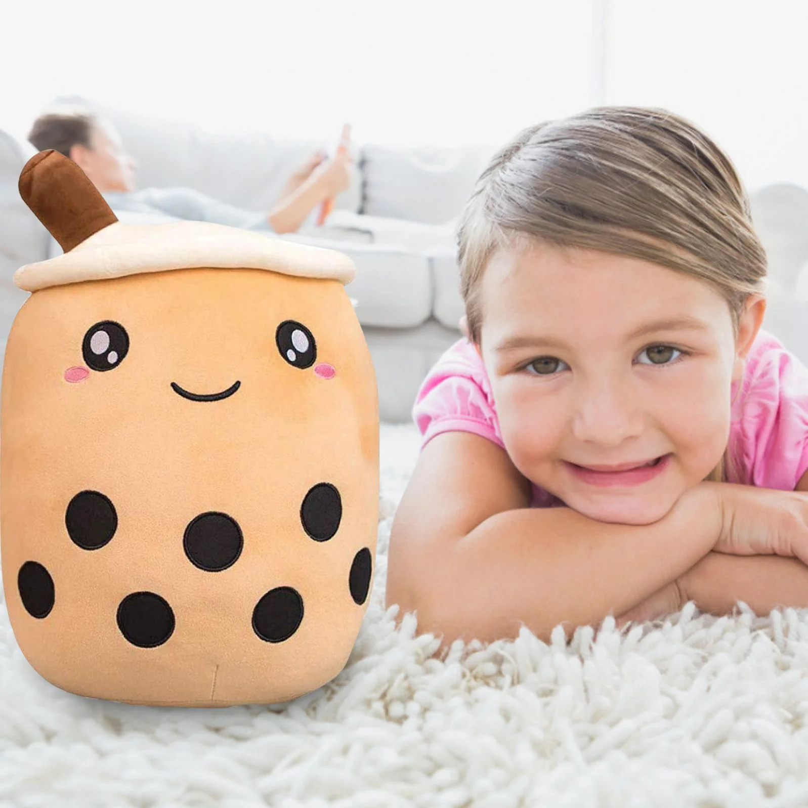 Pearl Boba Tea Mochi Plush - Image 2