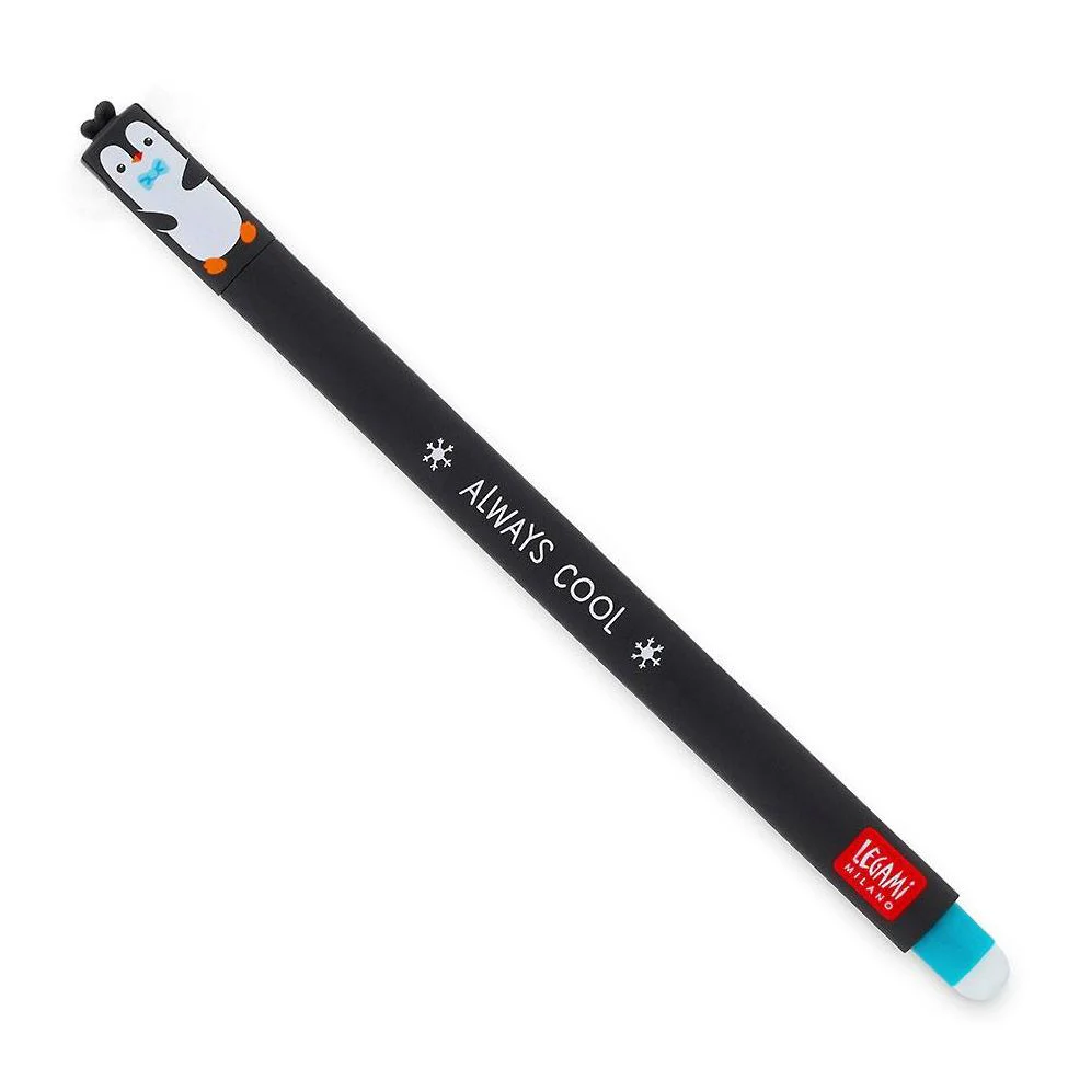 Penguin Erasable Gel Pen - Turquoise Ink