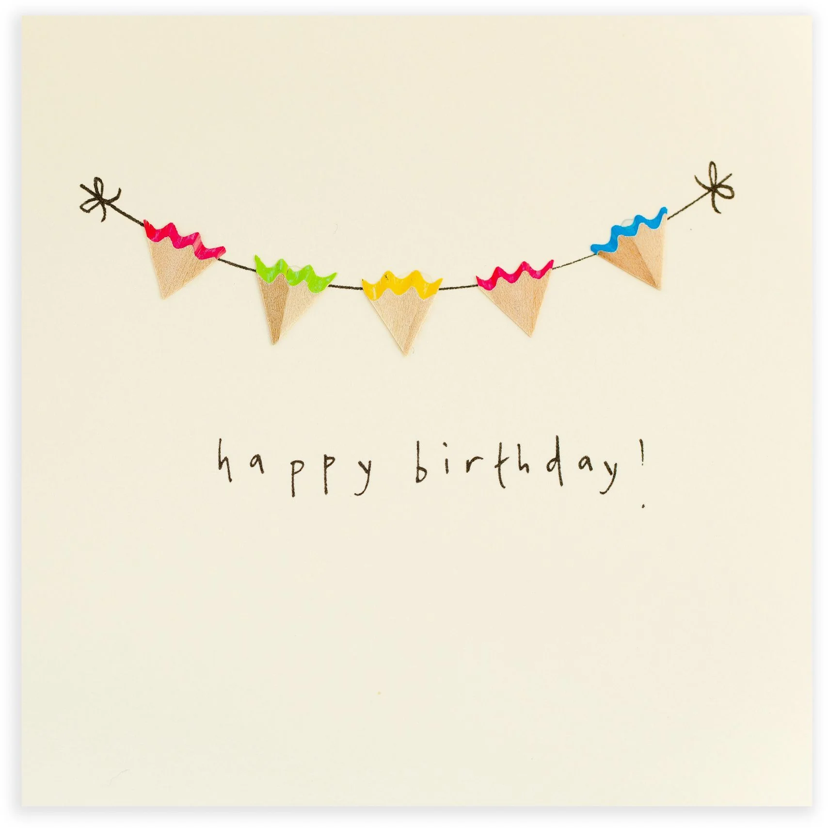 Pennant Garland Birthday Card