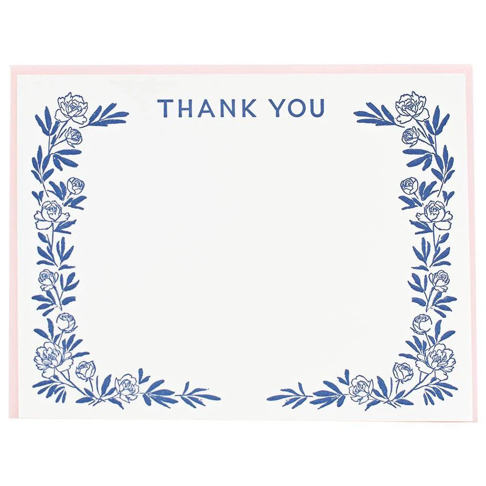 Peony Thank You Card set - Image 2
