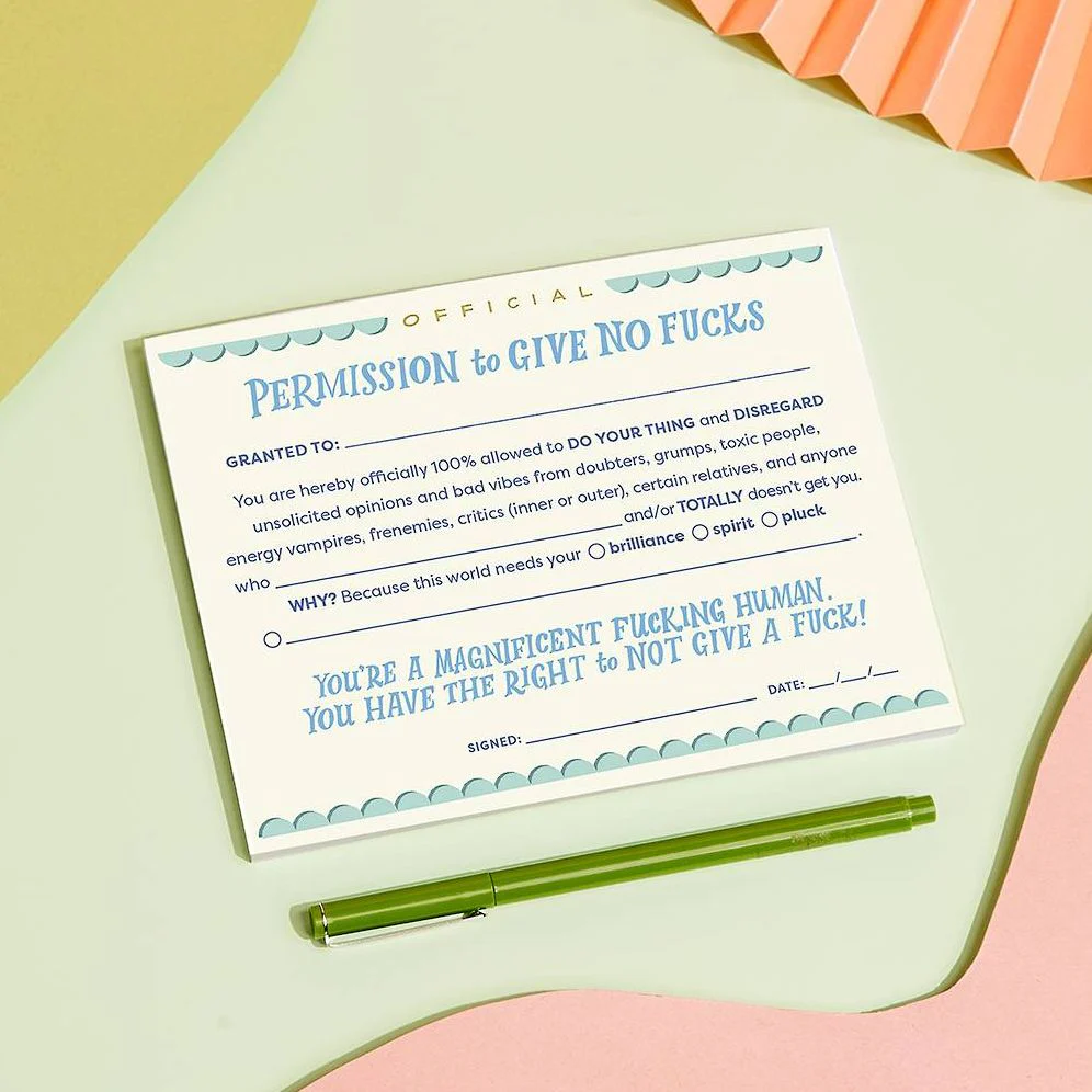 Permission to Give No Fucks Notepad - Image 7