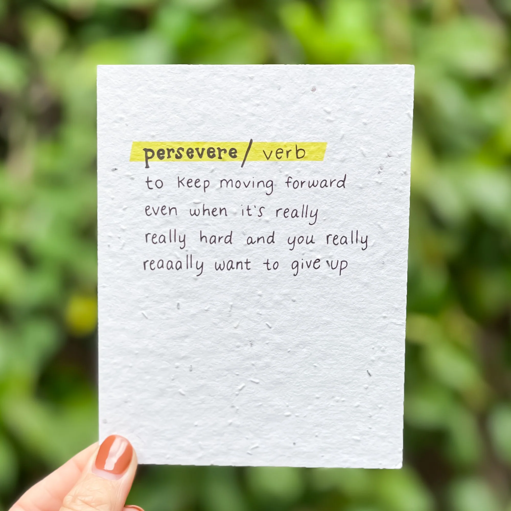 Persevere Definition Card - Image 2