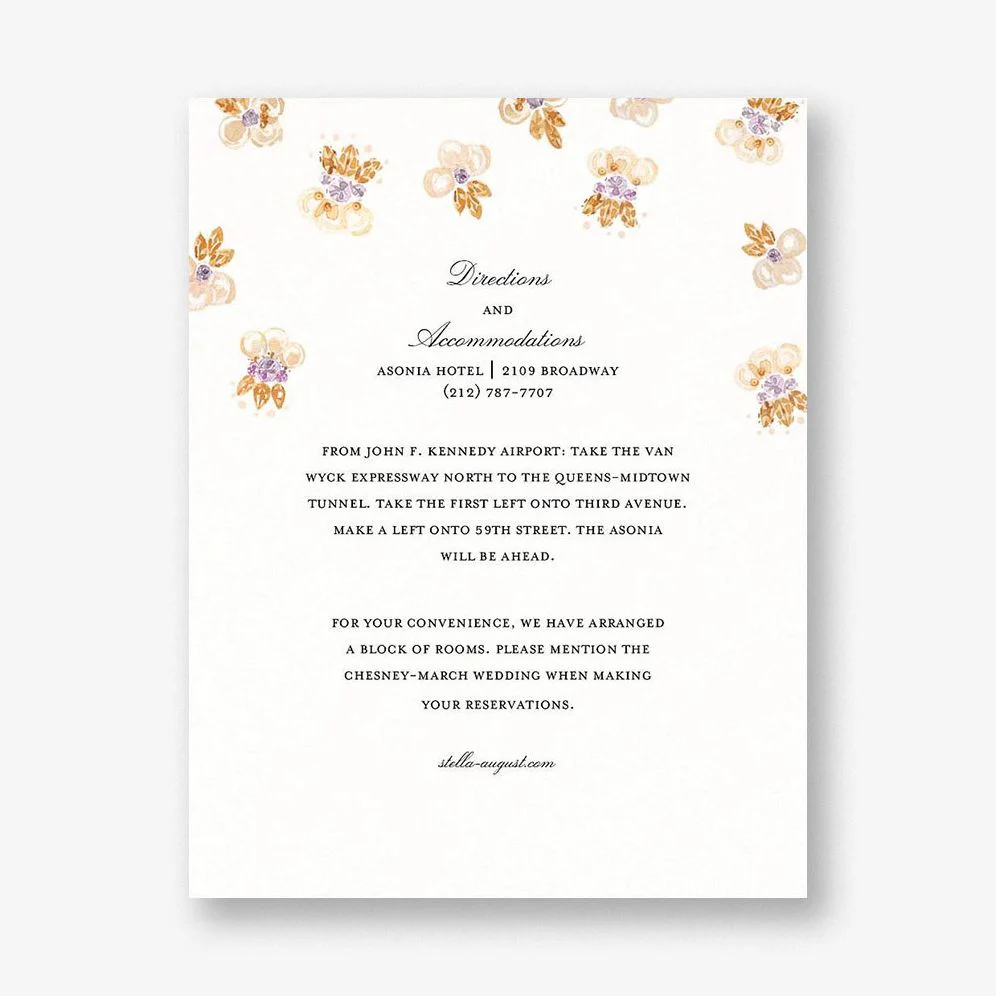 Petal Cascade Information Card