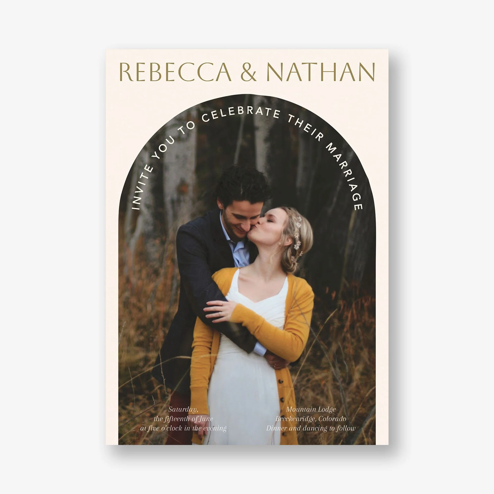 Photo Arch Wedding Invitation - Image 3