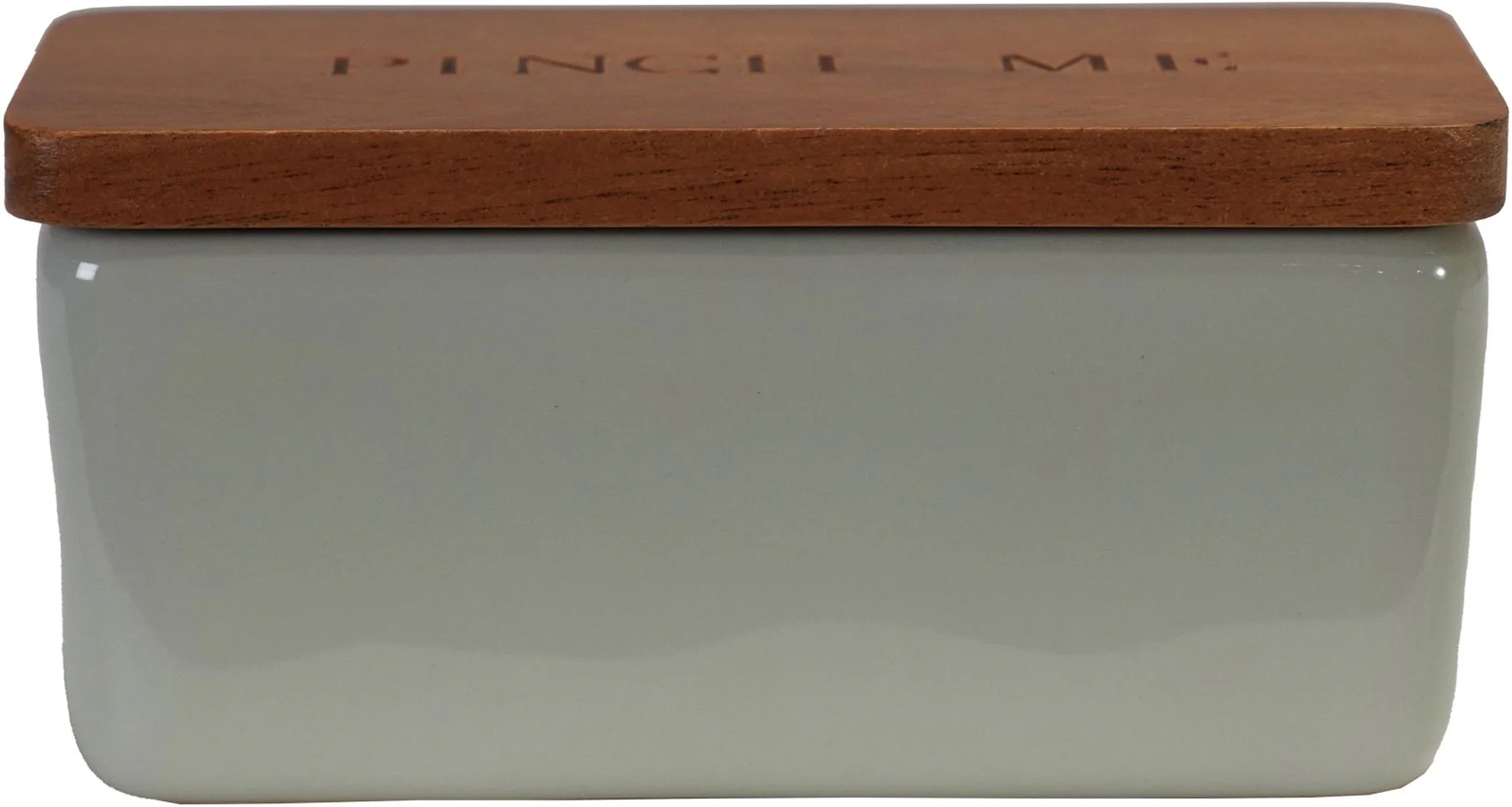 Pinch Me Ceramic Pinch Pot with Wood Lid