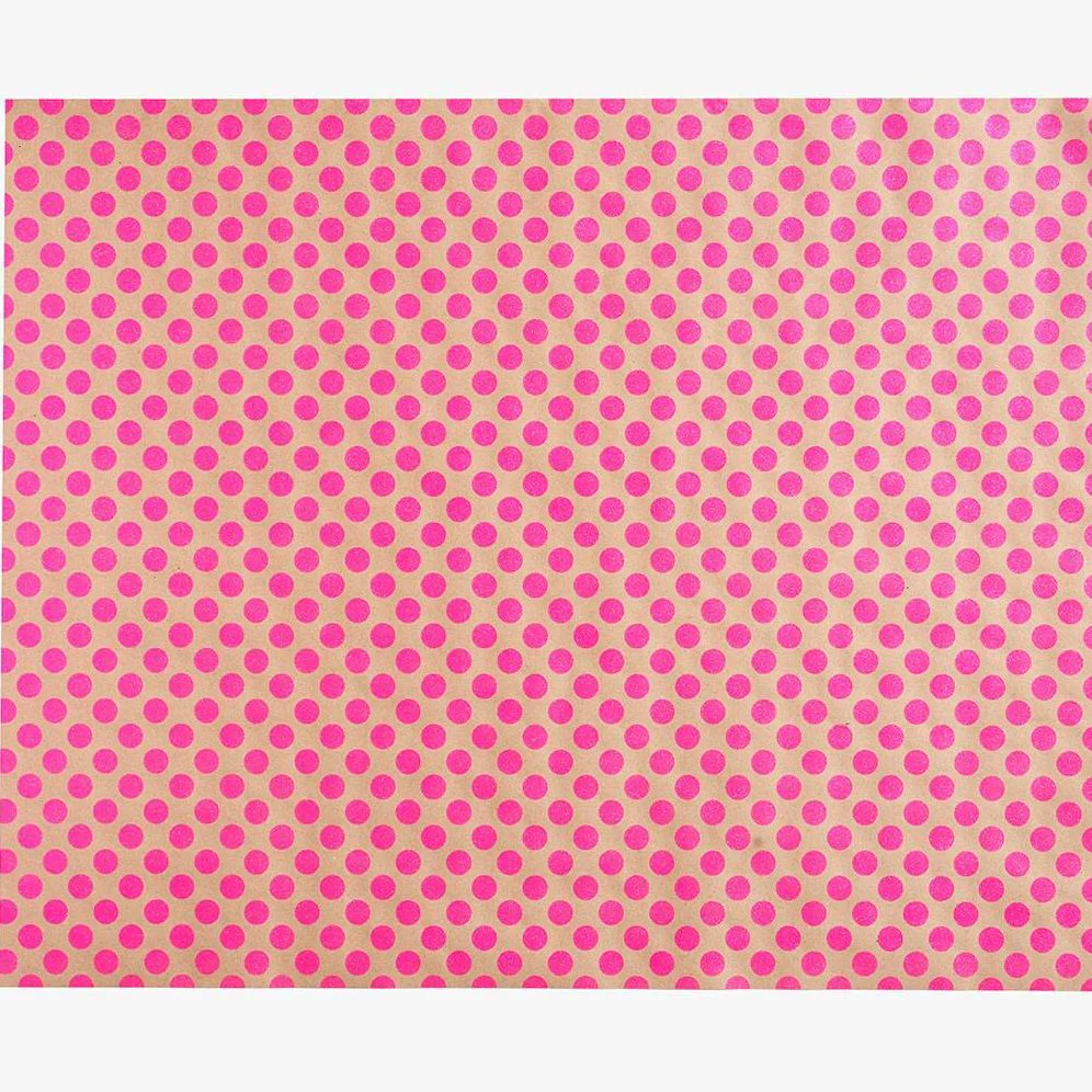 Pink Polka Dot Wrapping Paper - Image 2