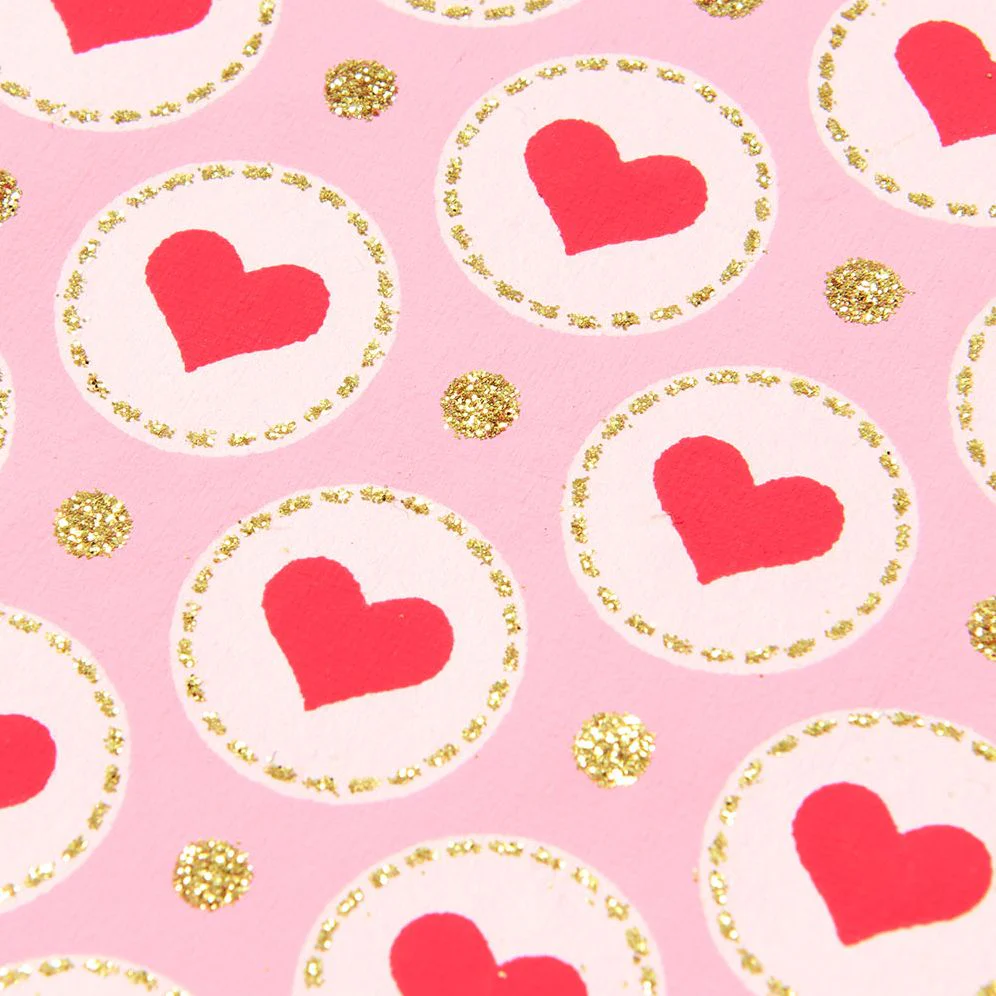 Pink & Red Hearts Handmade Paper - Image 2