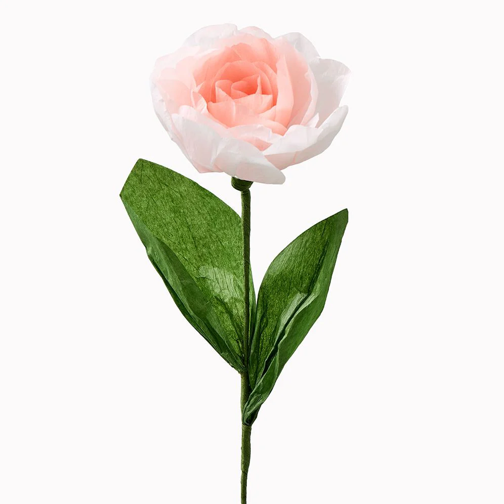 Pink Rose Paper Flower