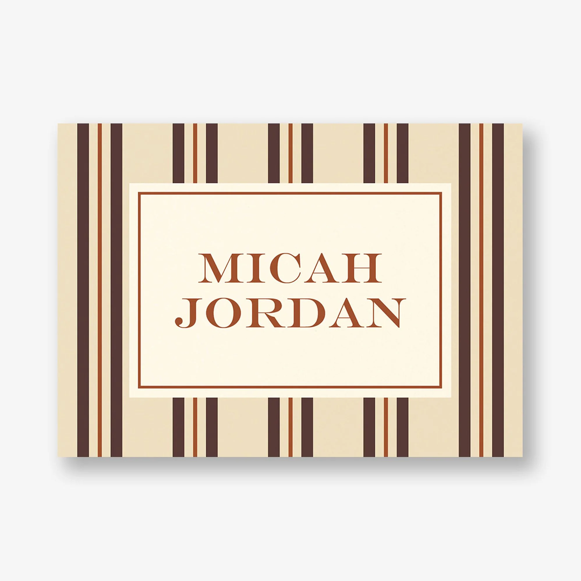 Pinstripe Bar Mitzvah Stationery