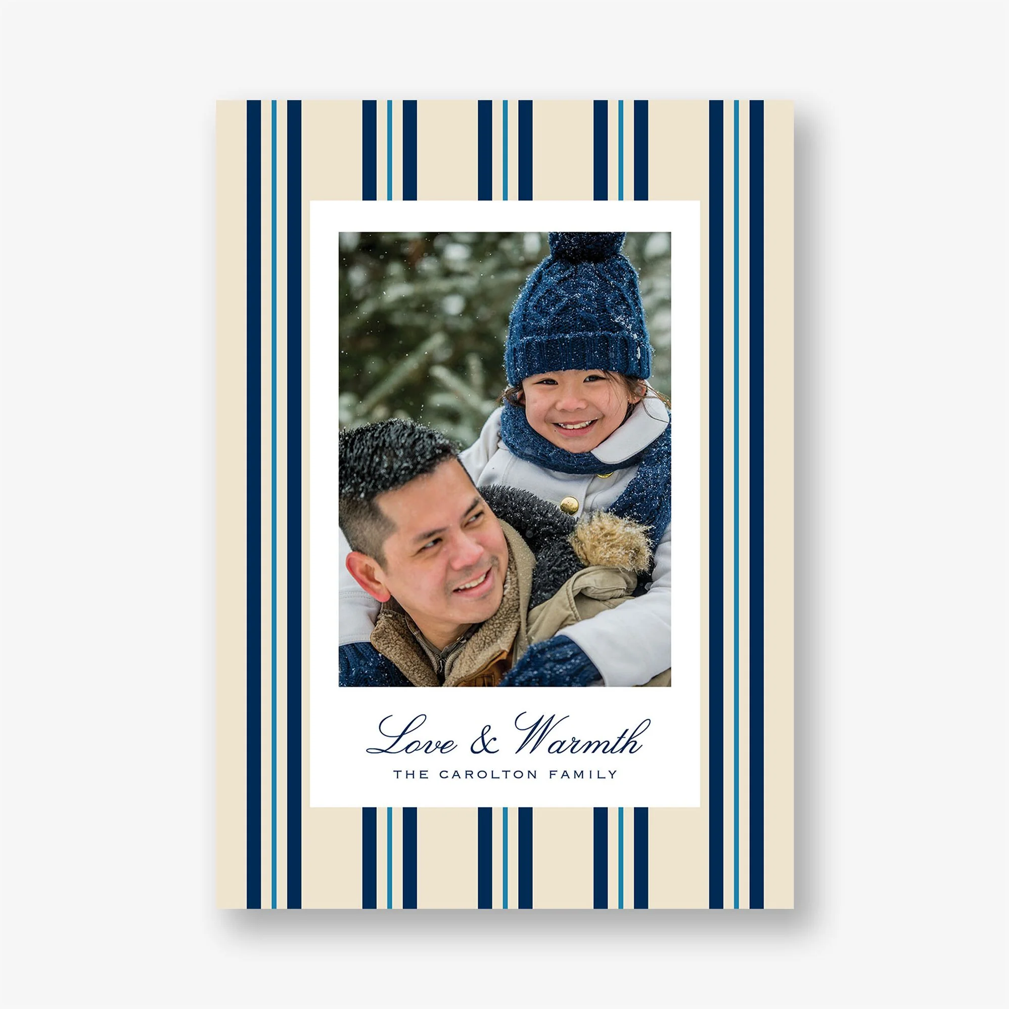 Pinstripe Holiday Photo Card - Image 2