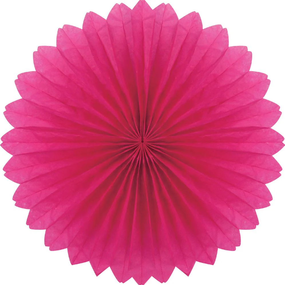 Plain fan, 40cm, Fuschia