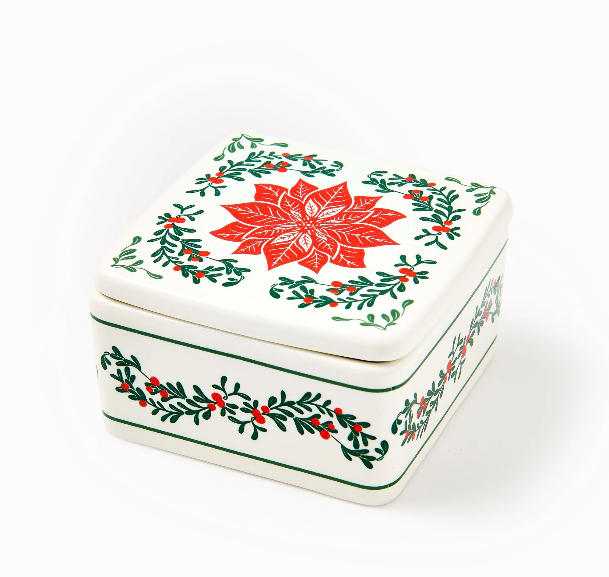 Poinsettia Trinket Dish