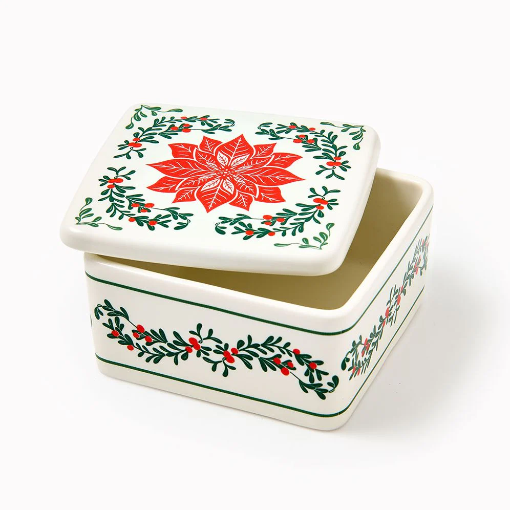 Poinsettia Trinket Dish - Image 2