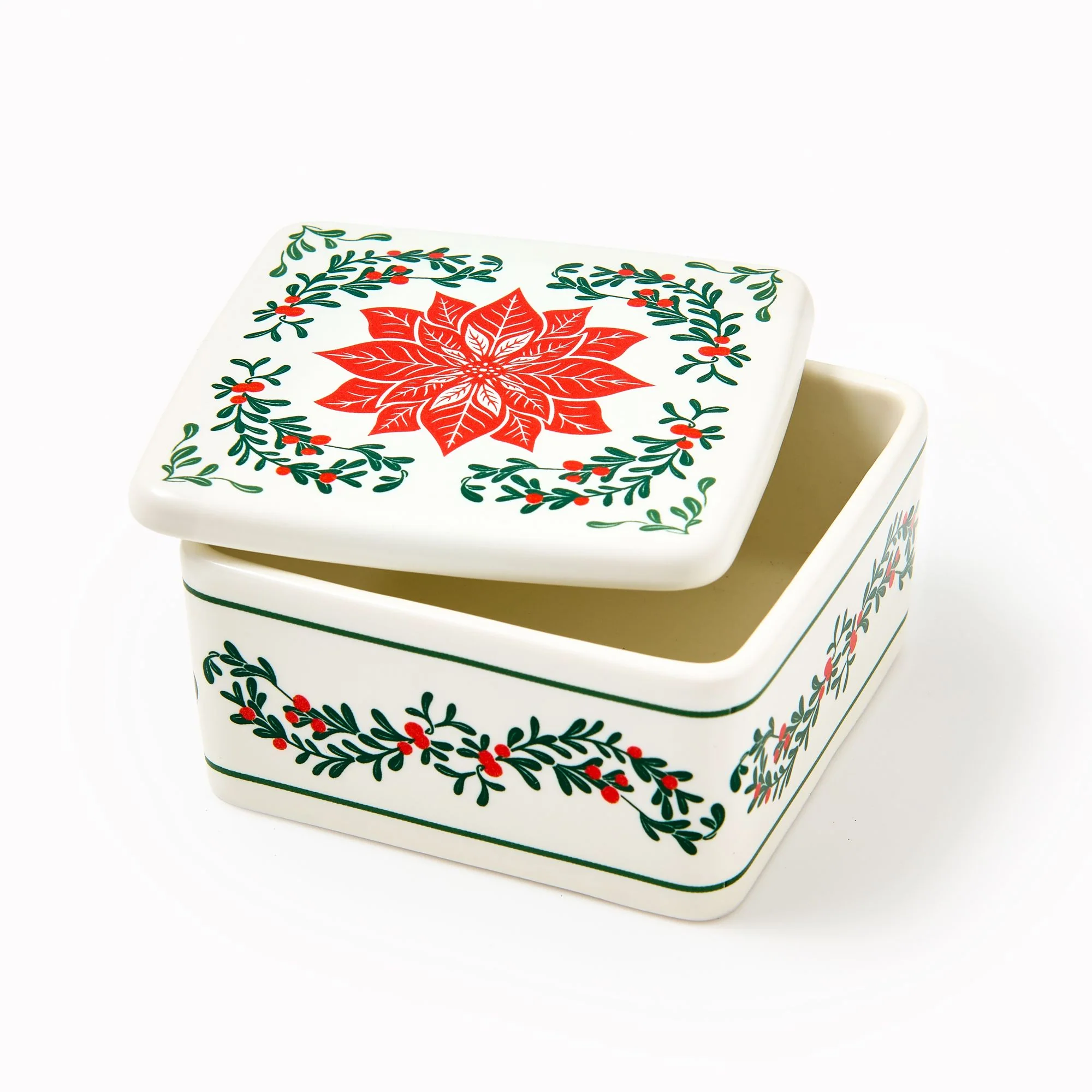 Poinsettia Trinket Dish - Image 3