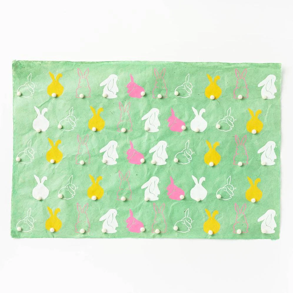 Pom Pom Bunny Handmade Paper - Image 3
