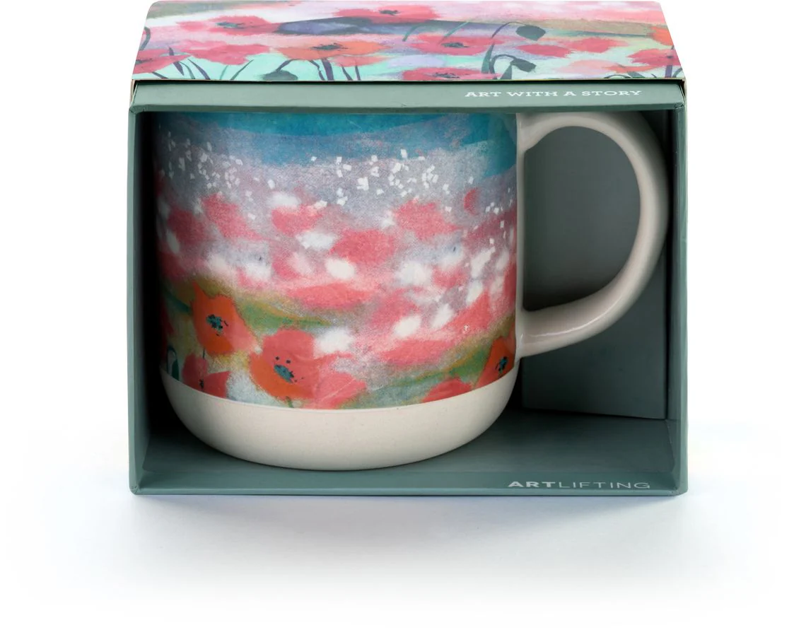 Poppy Floral Art Mug - Image 5