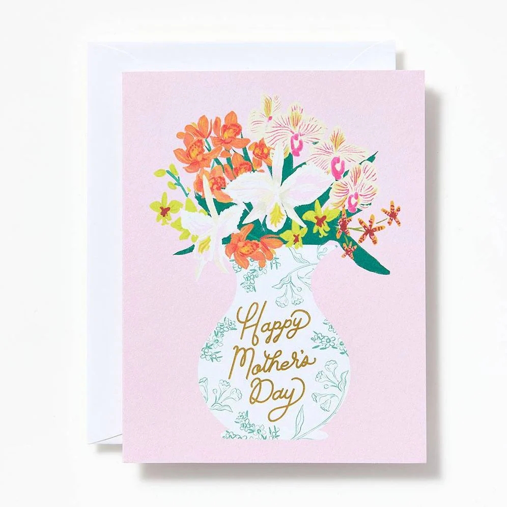 Porcelain Vase Mother's Day Card