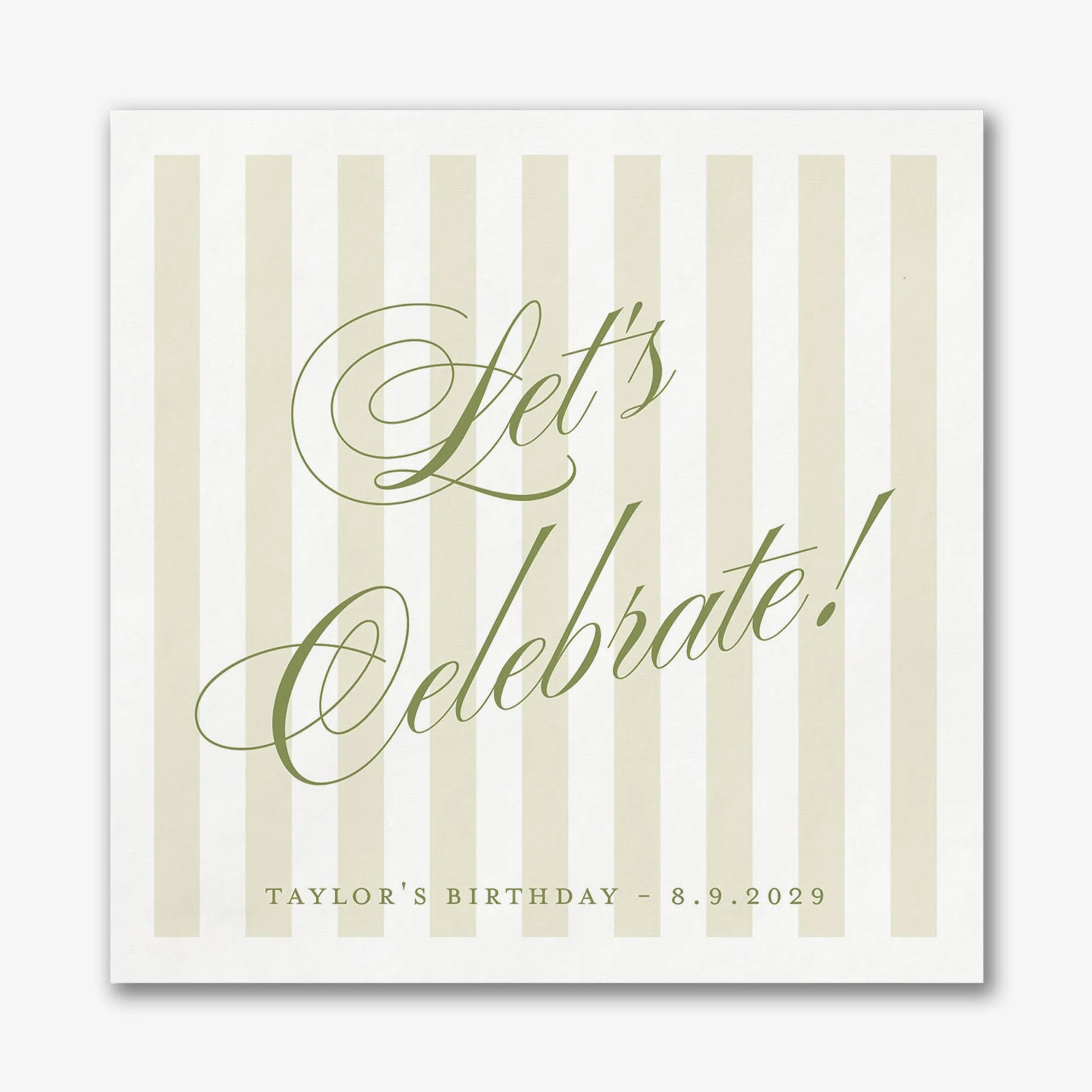 Posh Pinstripe Custom Napkins - Image 5
