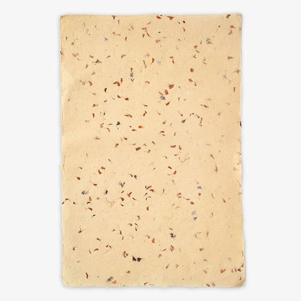 Pressed Flowers Handmade Paper - Image 2