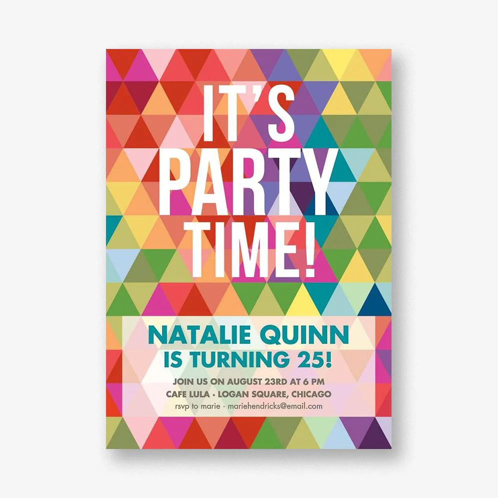 Prism Party Invitation