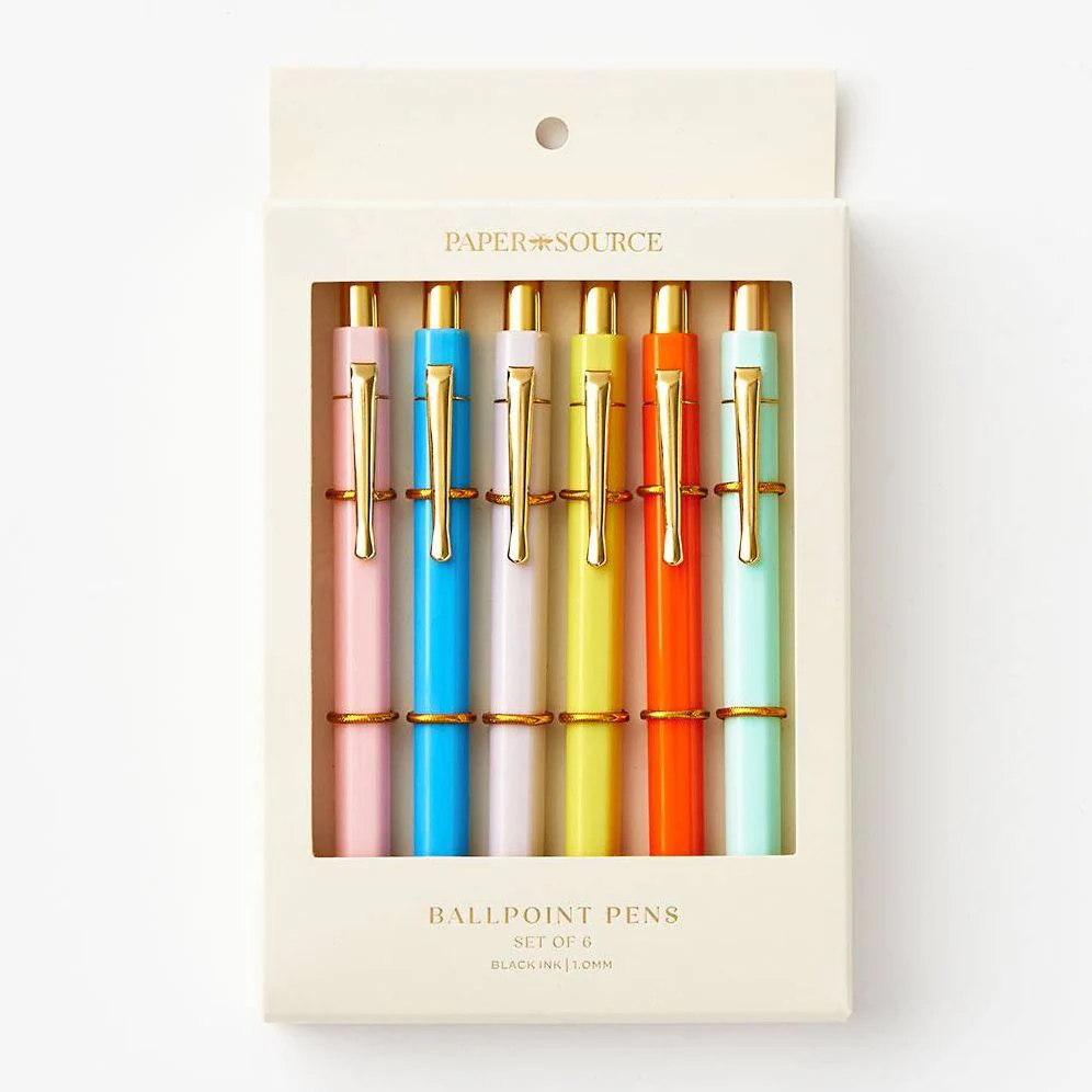 PS Collection Sherbert Hexagon Ballpoint Gel Pen S/6 - Image 3