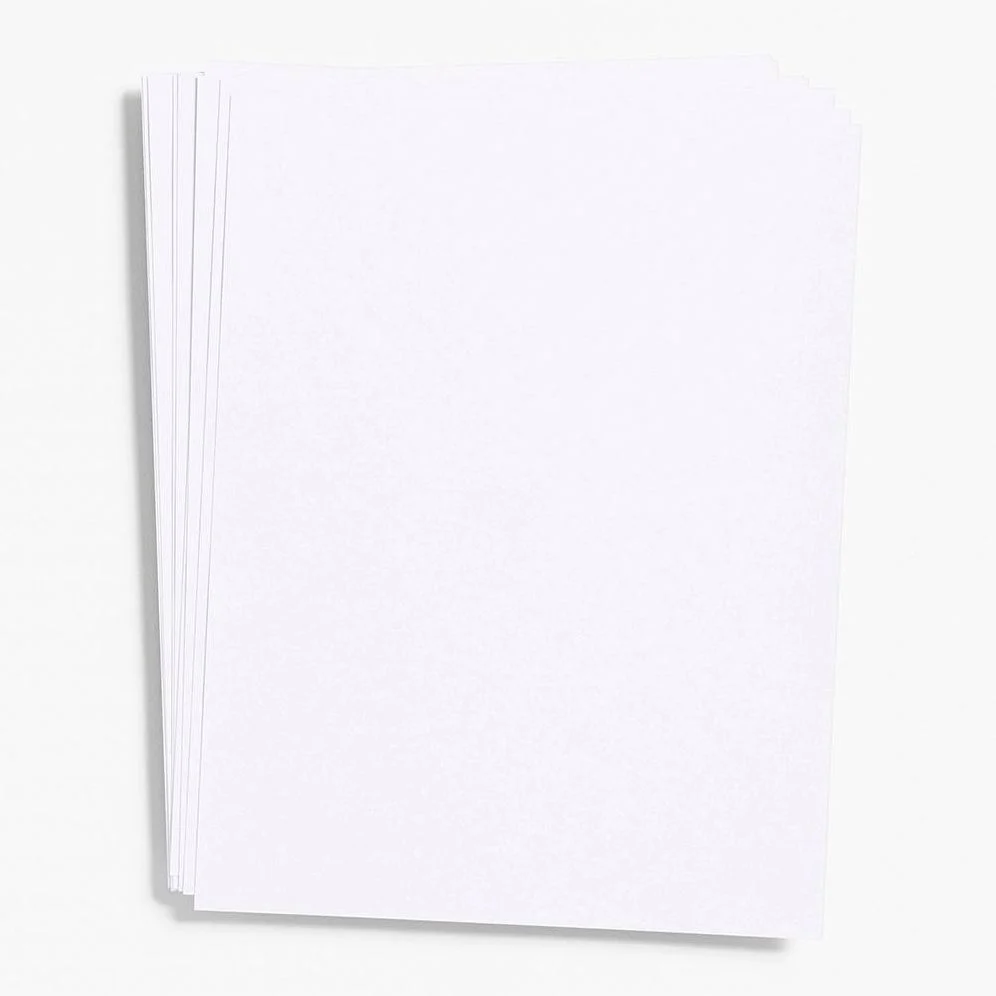 Pure White Paper 8.5" x 11"