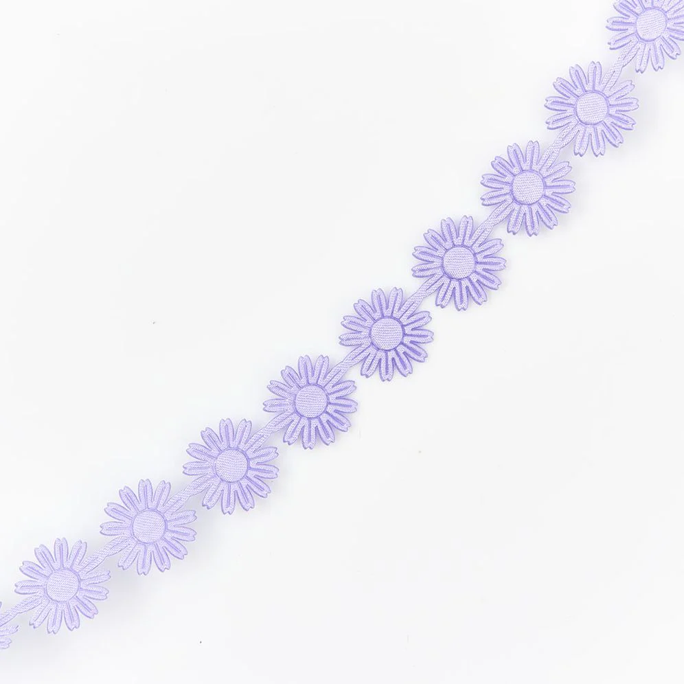 Purple Daisy Ribbon 3/4" 10YD - Image 2
