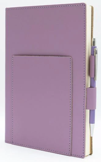 Purple Leather Journal with pen included and Blank Pages - Image 5