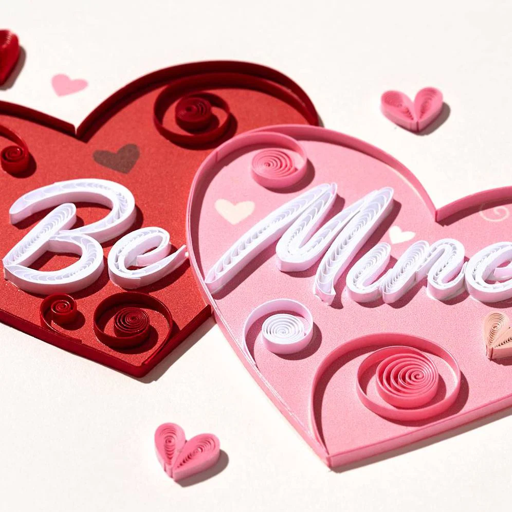 Quilling Be Mine Valentine's Day Card - Image 2
