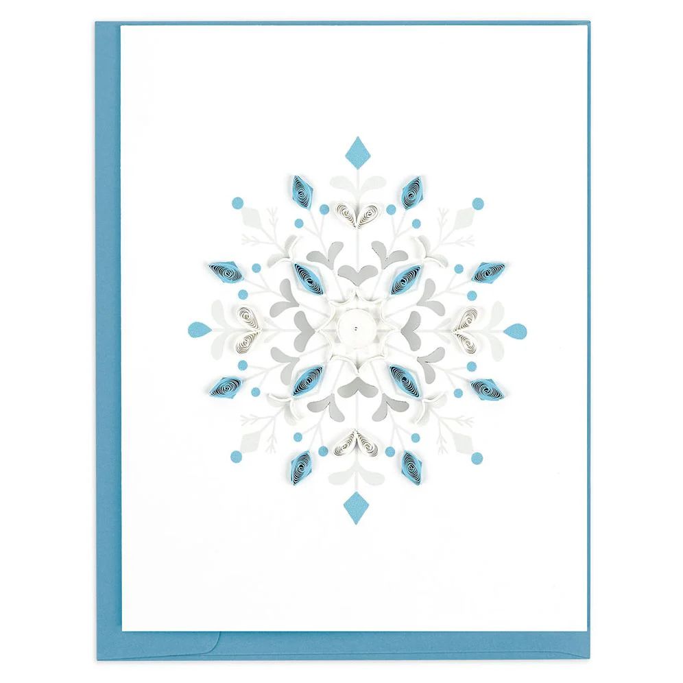 Quilling Winter Snowflake Stationery Set - Image 4