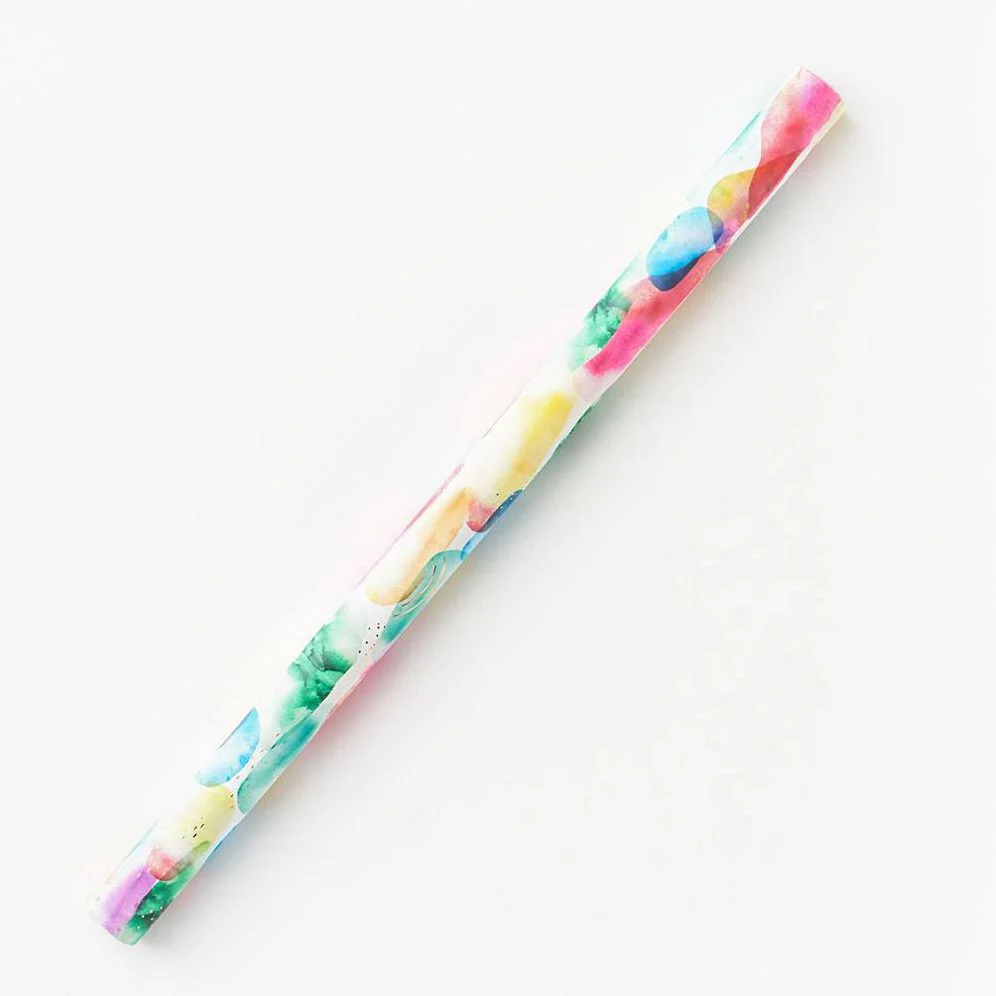 Rainbow Abstract Watercolor Stone Wrapping Paper - Image 2
