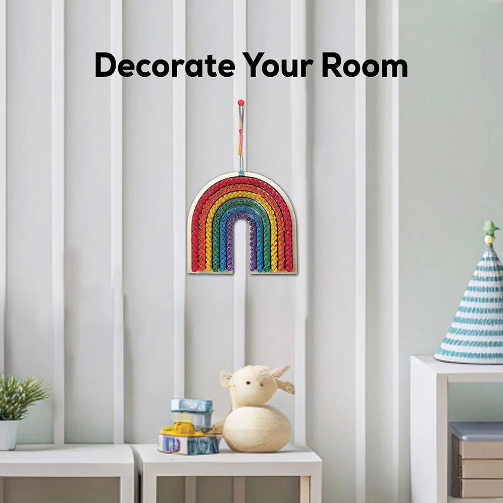 Rainbow Paper Quilling Craft Kit - Image 3