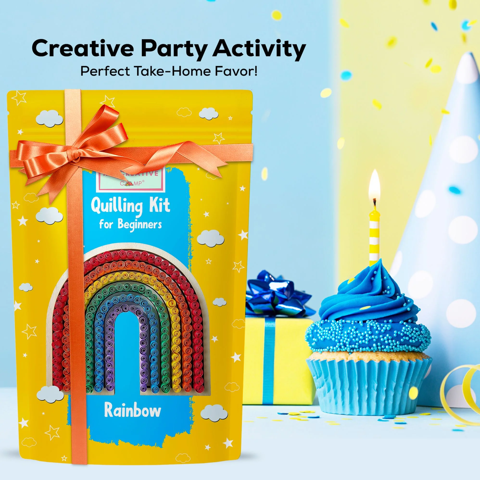 Rainbow Paper Quilling Craft Kit - Image 9