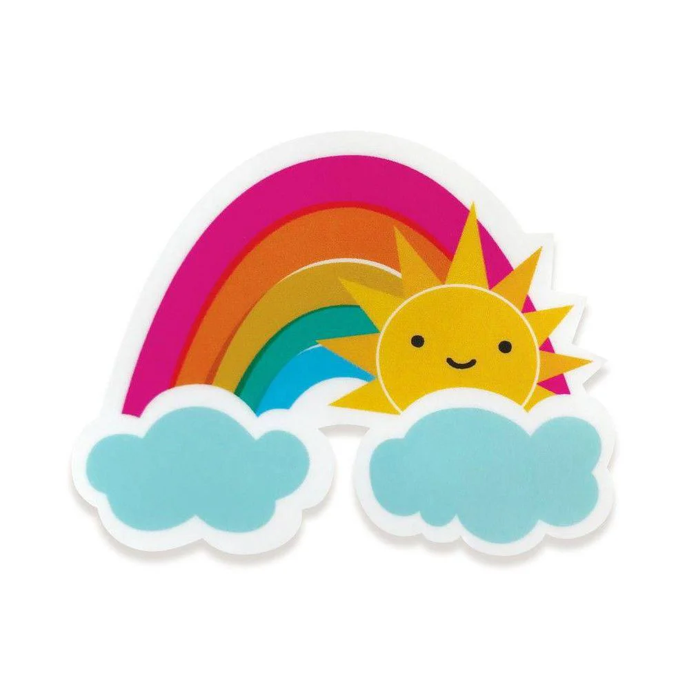Rainbow Vibes Sticker Birthday Card - Image 2