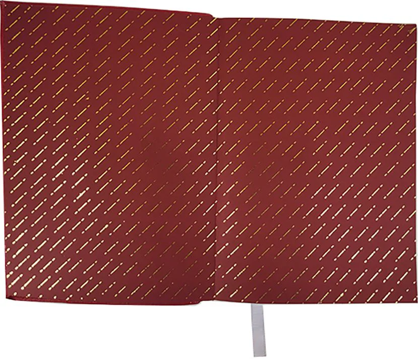 Red Dahlia Woven Leather Journal - Image 3