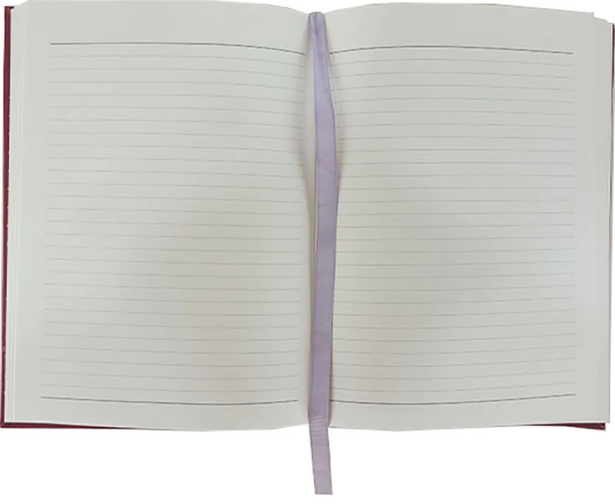 Red Dahlia Woven Leather Journal - Image 4