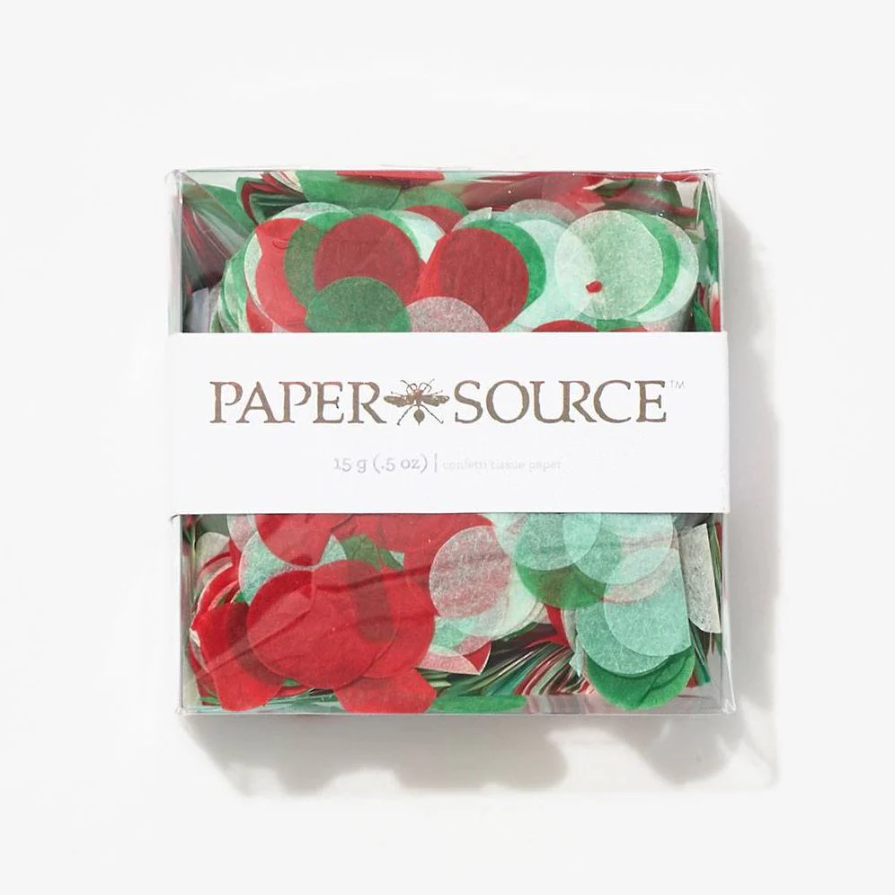 Red & Green Paper Confetti - Image 2