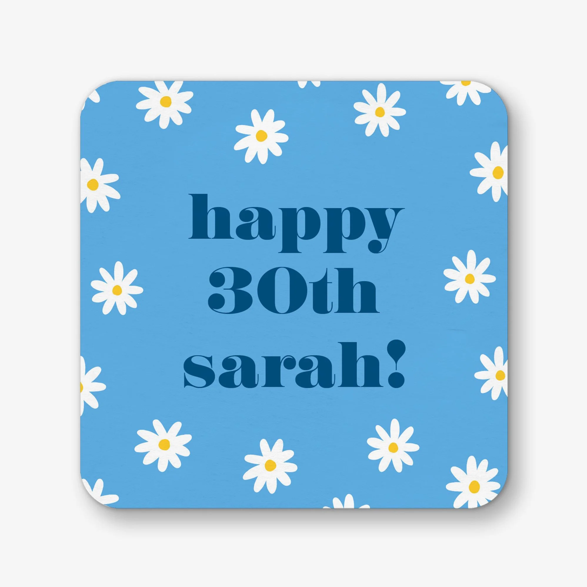 Retro Daisy Square Custom Coasters - Image 3