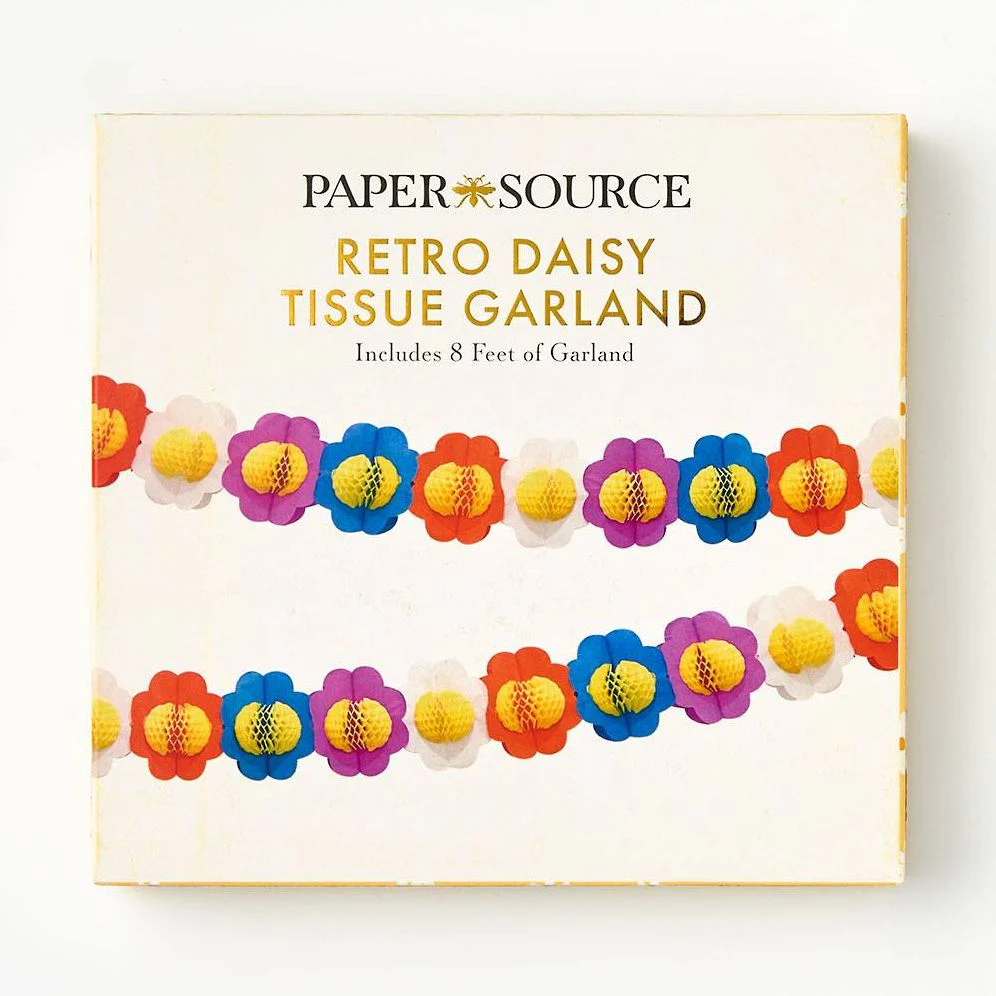 Retro Daisy Tissue Garland - Image 3