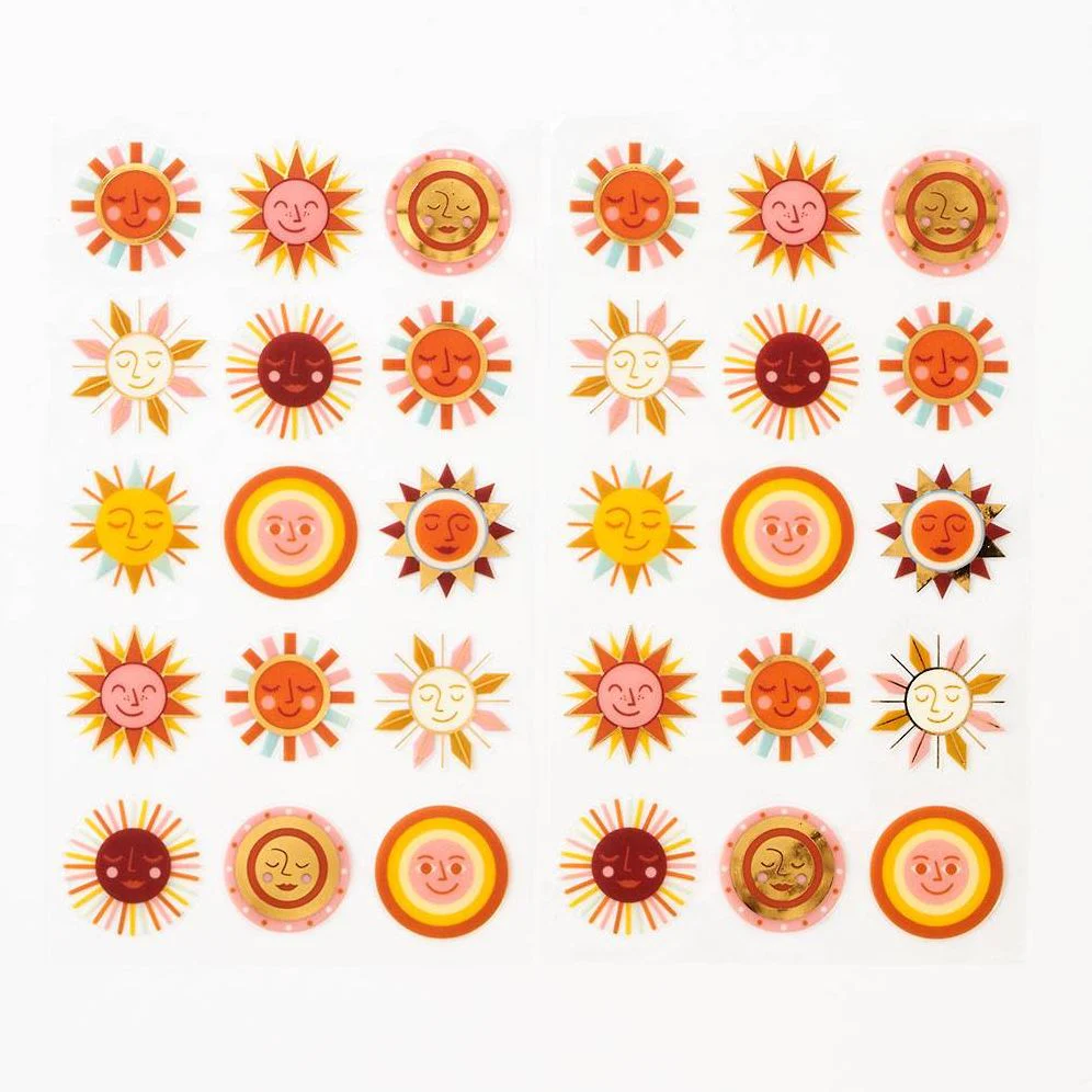 Retro Sun Stickers - Image 3