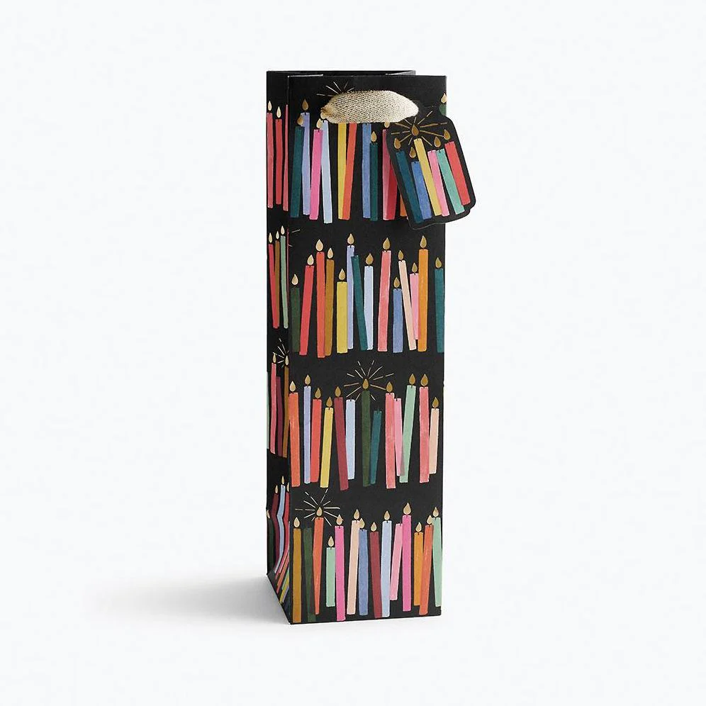 Rifle Paper Co. Birthday Candles Wine Bag