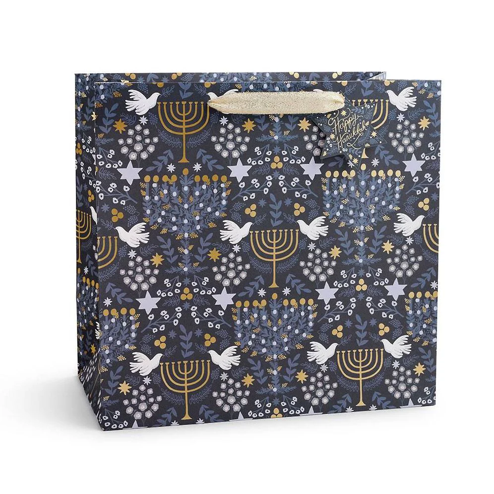 Rifle Paper Co. Hanukkah Floral Large Gift Bag