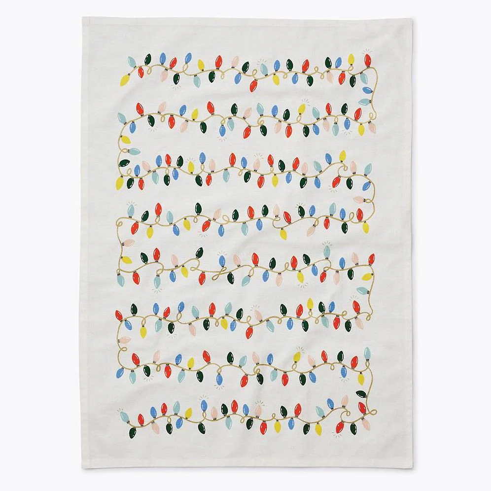 Rifle Paper Co. Holiday Lights Tea Towel - Image 2