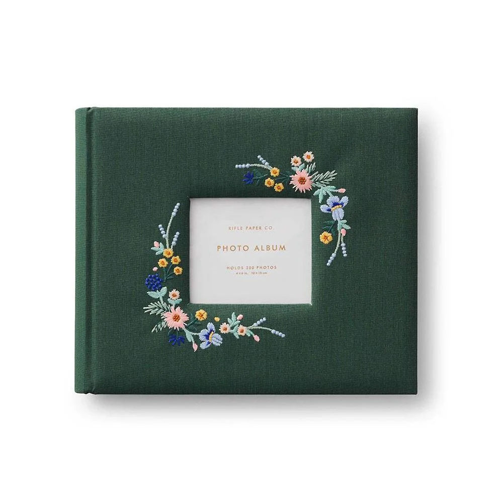 Rifle Paper Co. Menagerie Embroidered Heirloom Photo Album