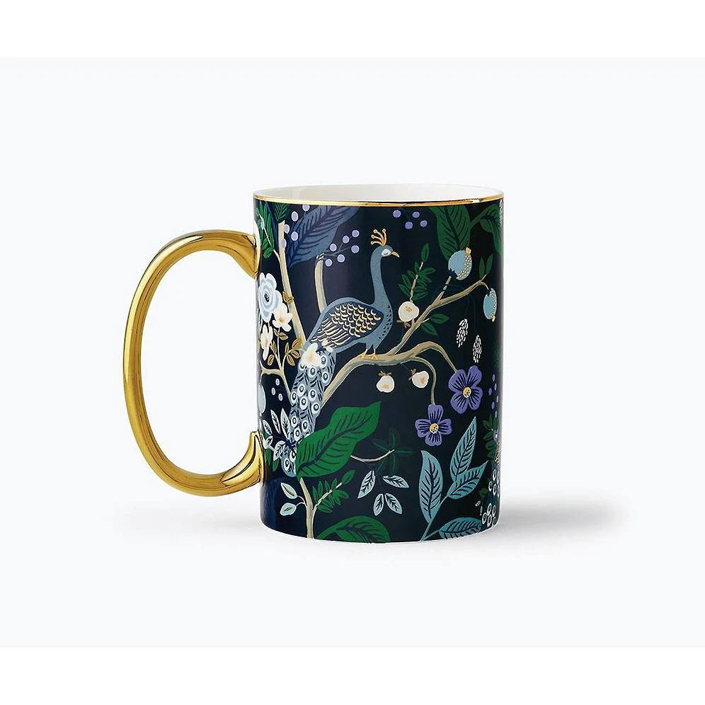 Rifle Paper Co. Peacock Porcelain Mug - Image 2